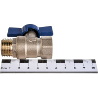 Шаровой кран RM ВР-НР 1/2, муфтовый, бабочка, Ду15 Ру30 11Б27п1 RML-12FMB