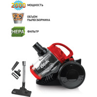 Пылесос циклонный BV1503 черный/красный bbk 00-00000263