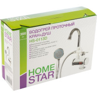 Проточный водогрей HomeStar кран+душ HS-0113D 104394