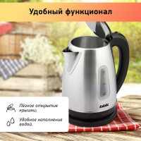 Электрический чайник BBK EK1761S нержавеющая сталь/черный 00-00001080