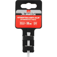 Отвертка SL5,0х100 мм MATRIX Anti-Slip 12216