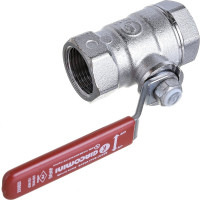 Шаровой кран Giacomini R250D, 3/4, ВВ, ручка-рычаг красный, хромированный R250X004