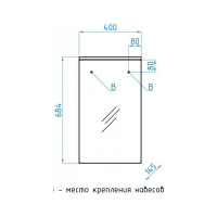 Зеркало-шкаф Style Line Альтаир 400 ЛС-00000114