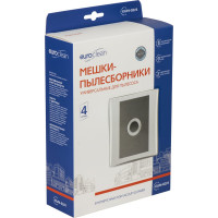 Мешки-пылесборники универсальные для пылесоса (4 шт; фланец 120x190 мм; 50 мм) EURO Clean EUN-02/4