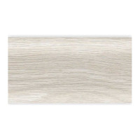 Напольный плинтус с центральной планкой IDEAL Классик 70 мм, 2.2 м, 252 ясень белый К-П70п 252