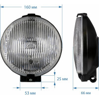 Противотуманные фары Goodyear GY-FL-02C H3, галогенные, универсальные, с лампами, круглые GY019009