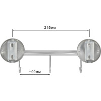 Кронштейн Solinne Blanco настенный, 3 крючка хром B-51108-3 2536.316