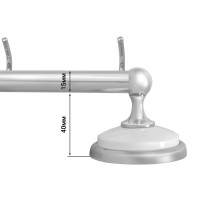 Кронштейн Solinne Blanco настенный, 3 крючка хром B-51108-3 2536.316