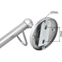 Кронштейн Solinne Blanco настенный, 3 крючка хром B-51108-3 2536.316