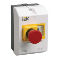 Защитная оболочка с кнопкой "Стоп" IEK IP54 DMS11D-PC55