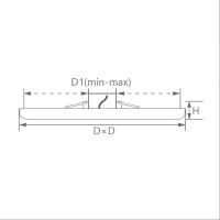 Светодиодный светильник FERON AL514 встраиваемый с регулируемым монтажным диаметром (до 190 мм) 26W 4000K белый серия FlexyRim 41572