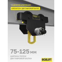 Тележка ручная на двутавр OCALIFT ДОРА GCT, 1т, без привода dr1000