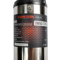 Скважинный многоступенчатый насос VERTON DW50/370V (370Вт,Qmax 35л/мин,Hmax 50м,d насоса 76мм, верх.забор) 01.13295.13322