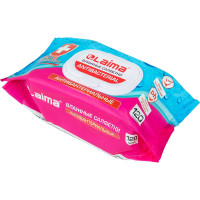 Влажные салфетки LAIMA Antibacterial, антибактериальные 120 шт., крышка-клапан 112497