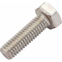 Болт с шестигранной головкой ВИРТУОЗ 6x20 мм, DIN 933, нержавеющая сталь А2, 4 шт. 35817