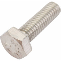 Болт с шестигранной головкой ВИРТУОЗ 6x20 мм, DIN 933, нержавеющая сталь А2, 4 шт. 35817