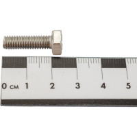 Болт с шестигранной головкой ВИРТУОЗ 6x20 мм, DIN 933, нержавеющая сталь А2, 4 шт. 35817