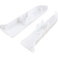 Торцевые заглушки для плинтуса IDEAL Классик 70 мм, 252 ясень белый К-П70-Тп-Ф1 252 ЯСН БЕЛ