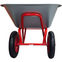 Двухколесная строительная тачка REDVERG RD-WB250RPU литое колесо 6665224