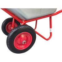 Двухколесная строительная тачка REDVERG RD-WB250RPU литое колесо 6665224