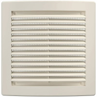 Решетка вентиляционная вытяжная 2020РЦ (200x200 мм; АБС; айвори) ERA 88-258