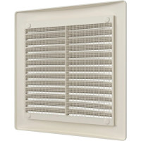 Решетка вентиляционная вытяжная 2020РЦ (200x200 мм; АБС; айвори) ERA 88-258