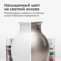 Эмаль металлик универсальная быстросохнущая KUDO SILVER GRAIN FINISH серебристый кварц KU-1059