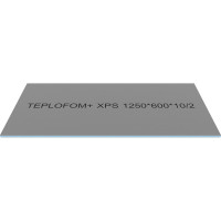 Теплоизоляционная панель Teplofom+ 10 XPS-02 1250x600x10 мм (двухсторонний слой) 10XPS-02short