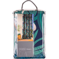 Готовая штора Moroshka Shangri La 160x260 см, крепление шторная лента, зеленый 913-207-02