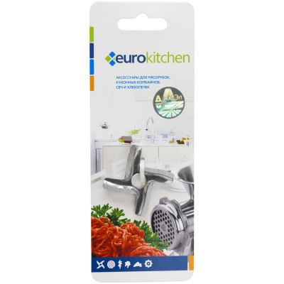 Нож для мясорубки и кухонного комбайна с мясорубкой Eurokitchen 1 шт., сталь, бренд:, арт. KNG-10