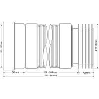 Гофра для унитаза McAlpine MRWC-F23R