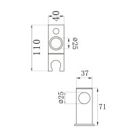 Душевая штанга AV Engineering AVSSS-055