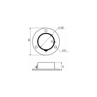 Держатель с фиксатором Palladium для трубы 25 мм JF-65 BL 2 шт. СТ-00001548