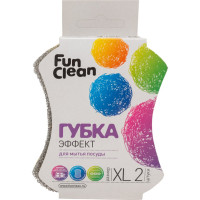 Губка для посуды Fun Clean "Эффект XL" 2 шт. 8323