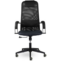 Кресло UTFC СН-601 Соло пластик SoloBL Ср S-0401/TW-01/Е11-к черное СН601СолоPL07