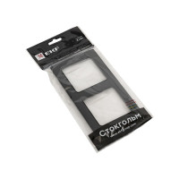 2-местная рамка EKF Стокгольм черная PROxima EXM-G-303-30