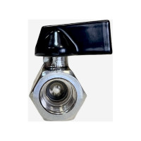 Шаровой кран переходник Pegas pneumatic резьба внутренняя 1/4" FXF  4403