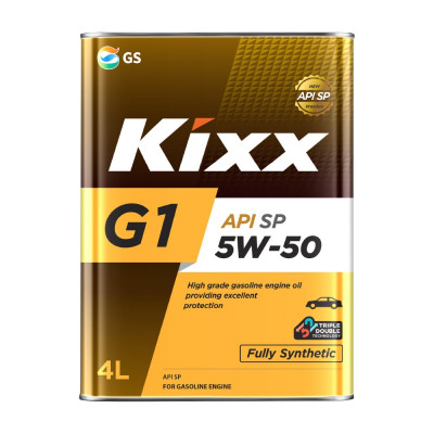 Синтетическое моторное масло KIXX G1 5W-50 API SP 4л L215544TE1