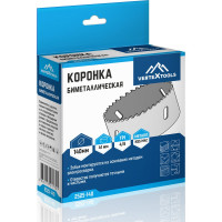 Коронка биметаллическая по металлу 140 мм vertextools 2525-140