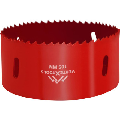 Коронка биметаллическая по металлу 105 мм vertextools 2525-105
