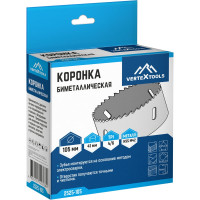 Коронка биметаллическая по металлу 105 мм vertextools 2525-105