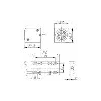 Замок электромеханический накладной миниатюрный универсальный PROMIX SM102.10 черный 00-00036619