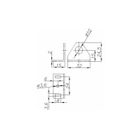 Замок электромеханический накладной миниатюрный универсальный PROMIX SM102.10 черный 00-00036619
