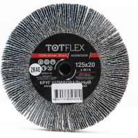 Круг лепестковый радиальный универсальный 125x20 мм, М14, Z Р40 Totflex 4631163848060