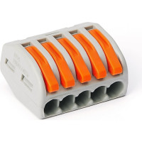 Универсальная 5-ти проводная клемма ELECTROVOLT 222-415 20 штук/упаковка EV-B222-415_20