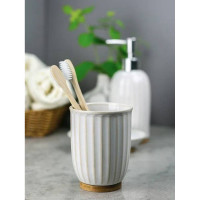 Стакан для зубных щеток Bath Plus Shell 7,6x11,1 см W-CE3027AA-TB