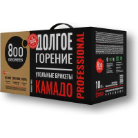 Уголь брикеты 800 Degrees Камадо Долгое Горение, коробка 10 кг 800DGR-PRO10