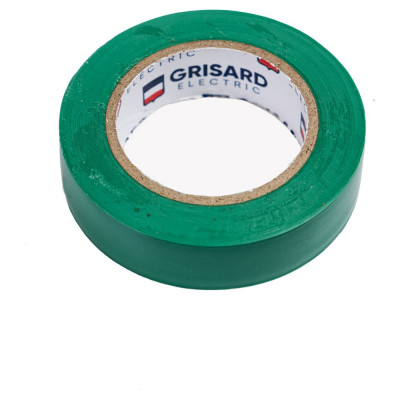 Универсальная изолента Grisard Electric 0,15x15 мм, зеленая, 10 м, 10 шт. GRE-013-0022