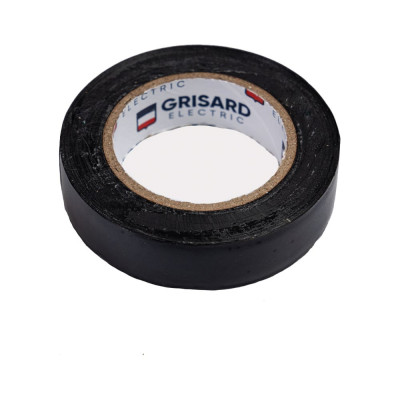 Универсальная изолента Grisard Electric 0,15x15 мм, черная, 10 м, 10 шт. GRE-013-0018