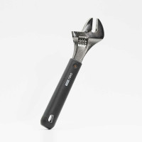 Разводной ключ DELI Home Series Black HT1508 200 мм, Soft Touch рукоять, лазерная гравировка шкалы, эксклюзивный дизайн, подарочная упаковка 104610